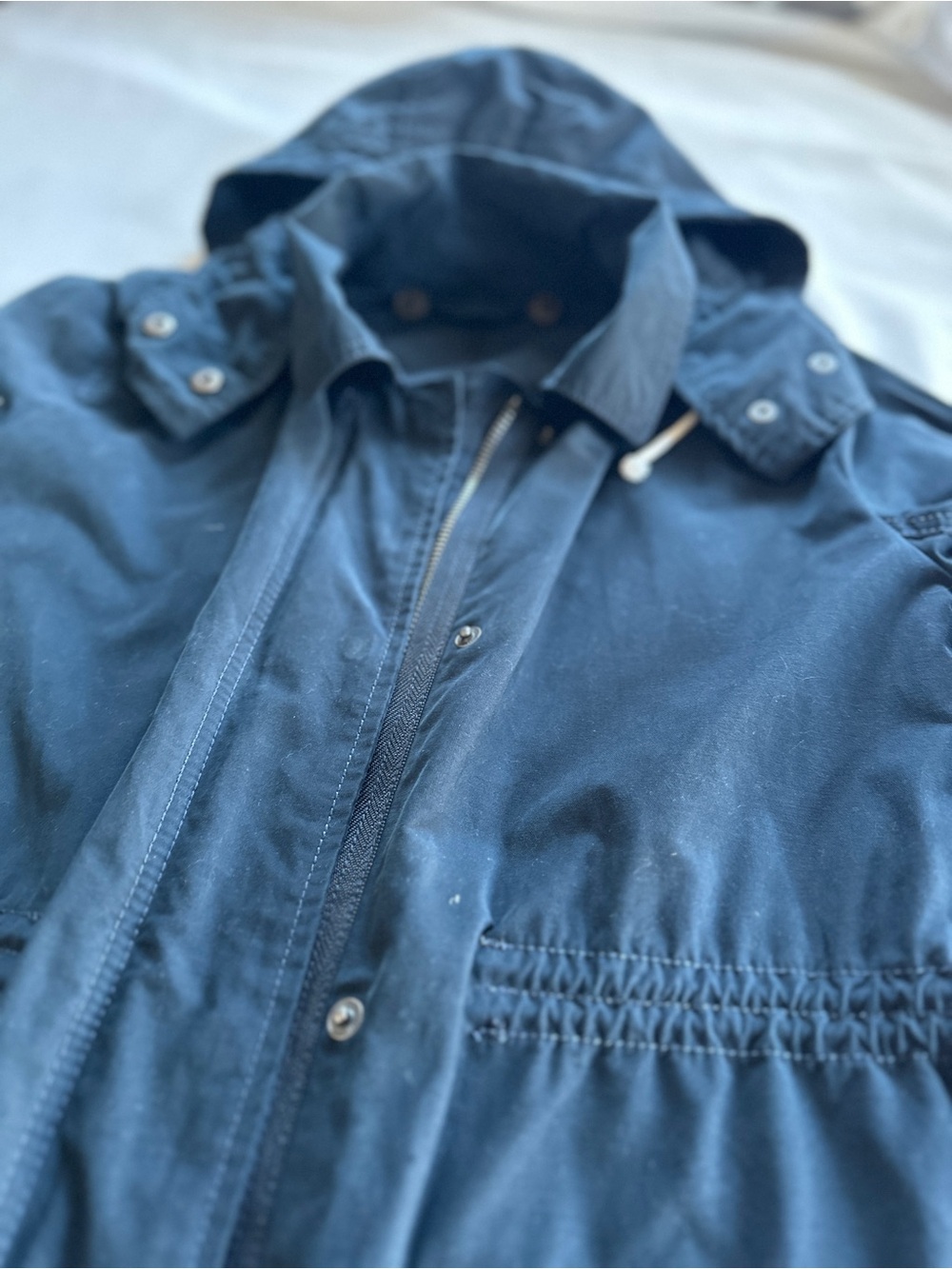 Abercrombie & Fitch Navy Blue Utility Anorak Parka Jacket | S - Picture 6 of 12